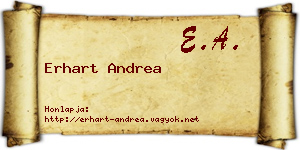 Erhart Andrea névjegykártya
